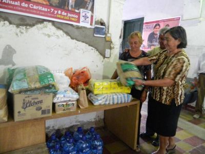 C�ritas coordina la ayuda para los inundados de Catamarca