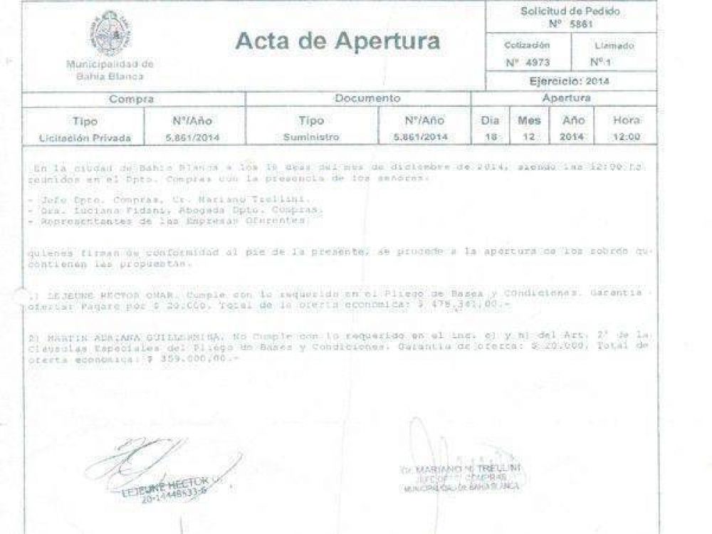 No reun�a las condiciones�igual la Municipalidad le adjudic� los trabajos