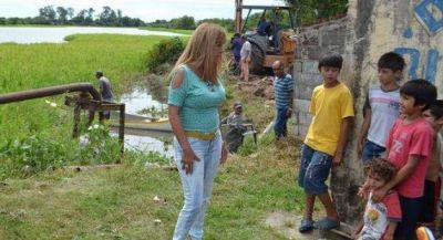 Municipio limpi� la laguna Villa Los Lirios para mejor escurrimiento pluvial