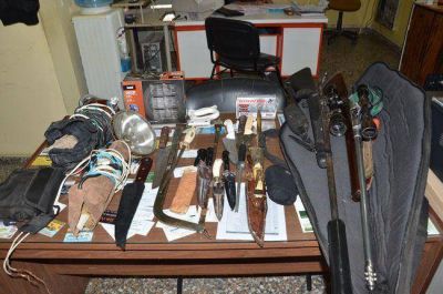 Secuestran armas a cazadores furtivos