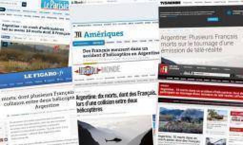 La prensa francesa reflejó el choque de helicópteros en La Rioja