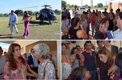 La Gobernadora visit� el centro de evacuados en Loreto