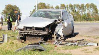 Violento choque en la cruce de 51 y 30