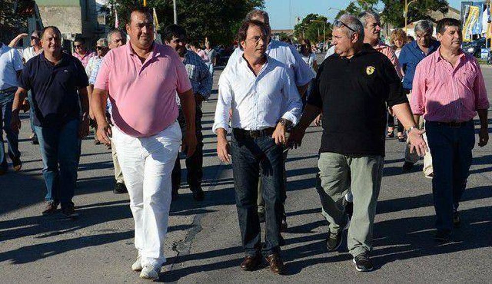 Giustozzi recorri� el sur de la provincia como precandidato a gobernador