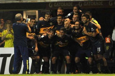Esta es la foto que se sacaron los jugadores de Boca, en pleno festejo