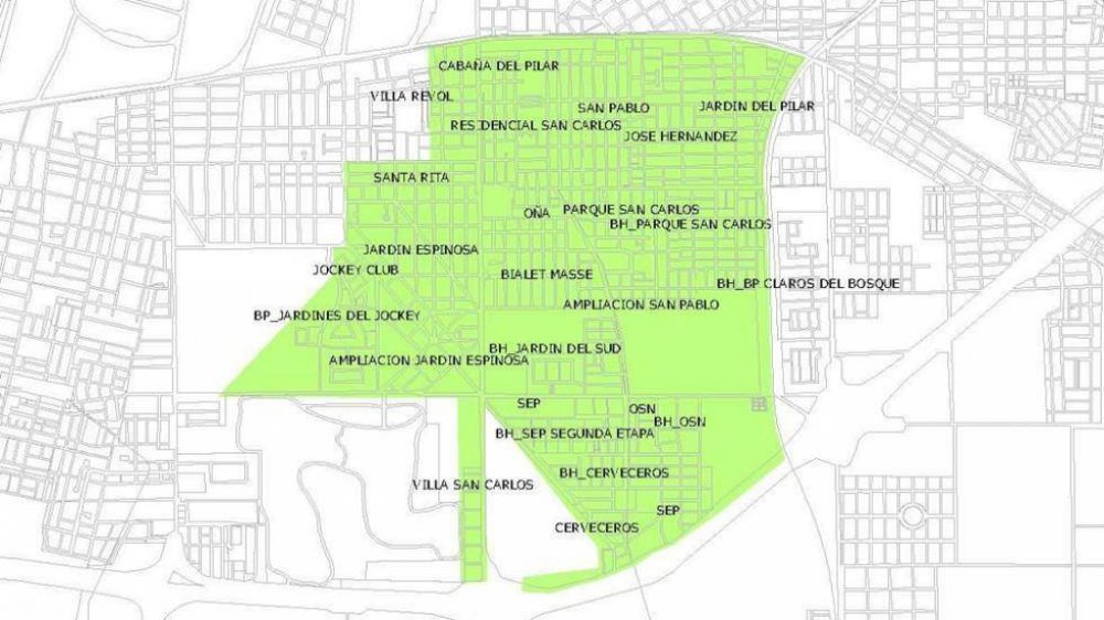 Este s�bado, cortar�n el agua en 15 barrios de la zona sur