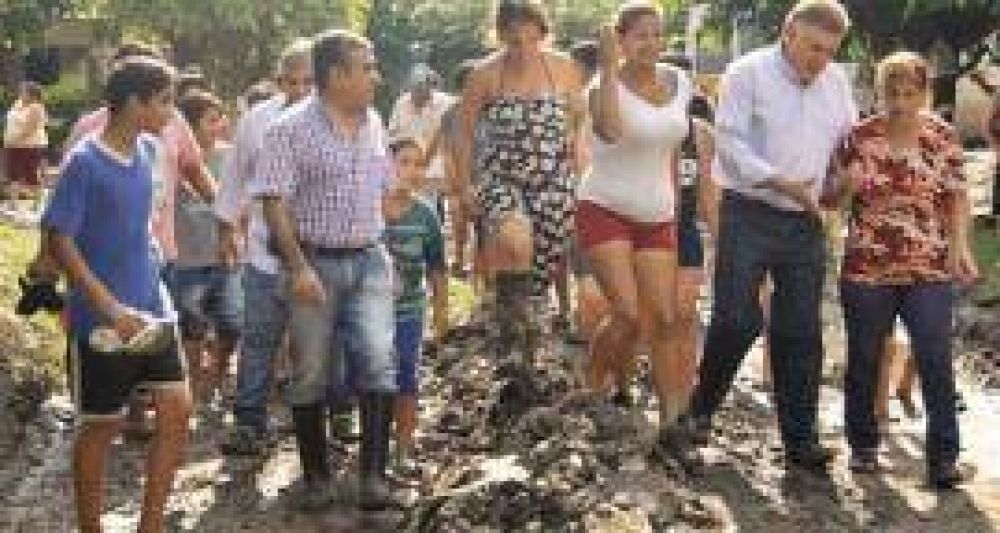 Amaya y Alfaro en zonas afectadas