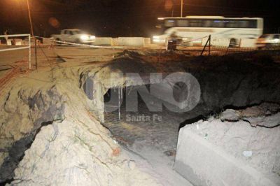 Preocupan las obras en la ruta 1 por la falta de luz y el riesgo en el tr�nsito
