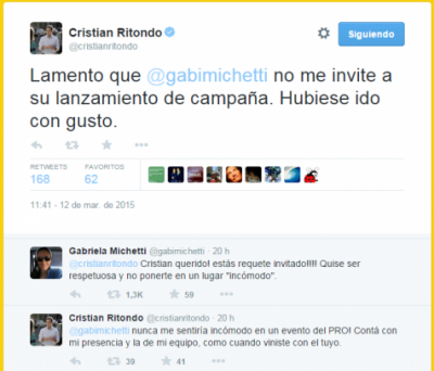 Ritondo no se baja