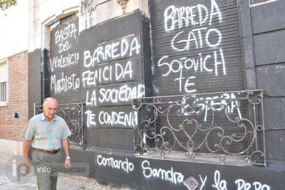 Llamativo escrache a la vivienda de Barreda