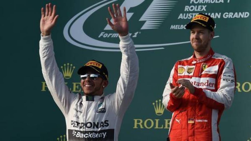 El campen Hamilton volvi a ganar y Vettel debut en Ferrari con un podio