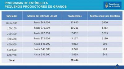 El Gobierno compensar� a peque�os productores con la segmentaci�n de retenciones