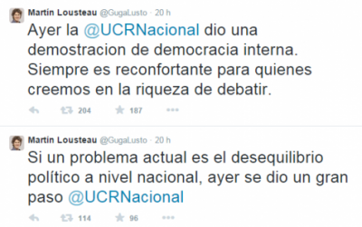 Lousteau apoy� la decisi�n radical