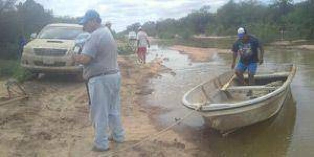 La crecida del r�o Bermejo ya a�sla a familias del Oeste formose�o