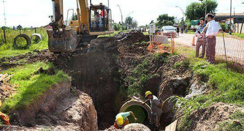 Obra de desag�e que beneficiar� a barrio Los �ngeles