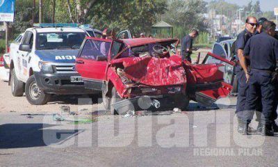Persecuci�n, choque y un inocente muerto