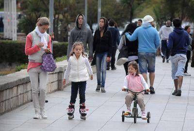 Ni el viento sur impidi� disfrutar de la ciudad
