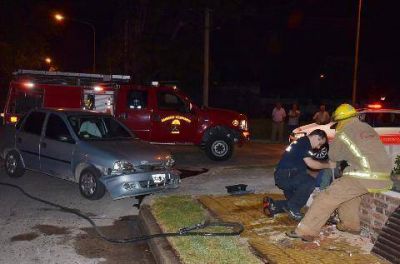 Tres personas hospitalizadas por un choque en Rivadavia y Lisandro de la Torre