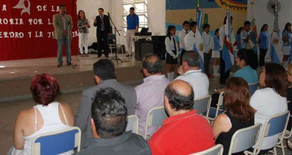 Realizaron acto por el Da de la Memoria en Colegio 5 de Felipe Varela