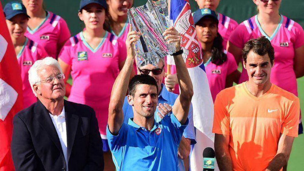 Djokovic super a Federer y se coron campen en Indian Wells