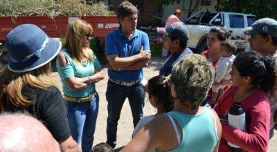 A�da supervis� trabajos en Villa Don Alberto y dialog� con vecinos