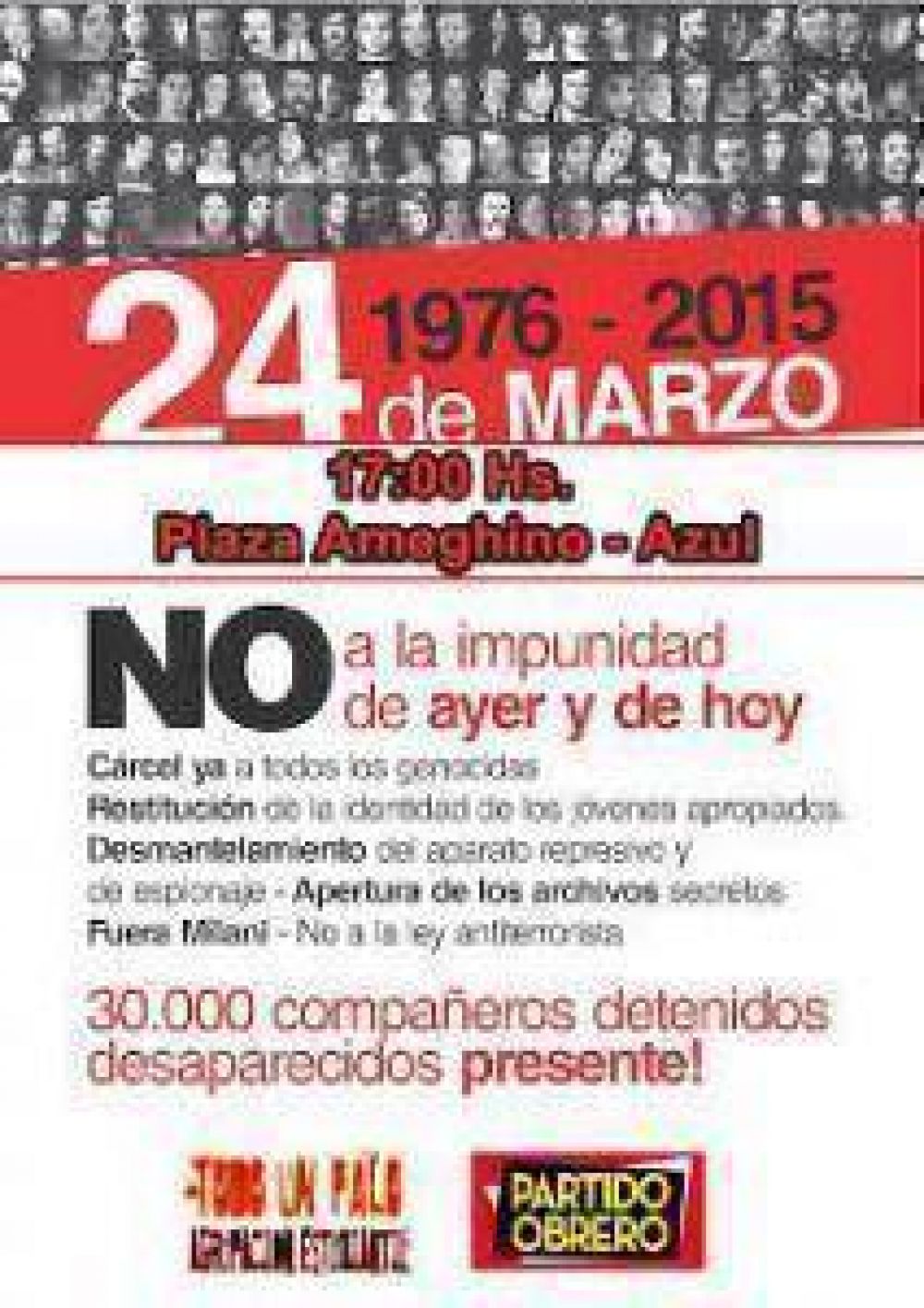 Acto a 39 a�os del Golpe Genocida