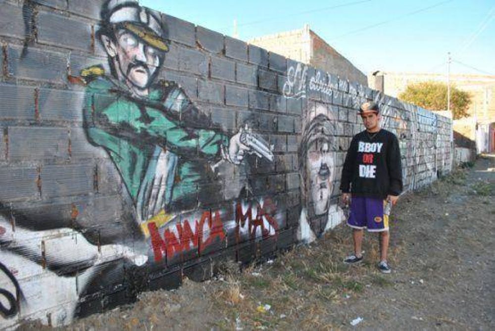 Se inaugur� mural por el D�a de la Memoria