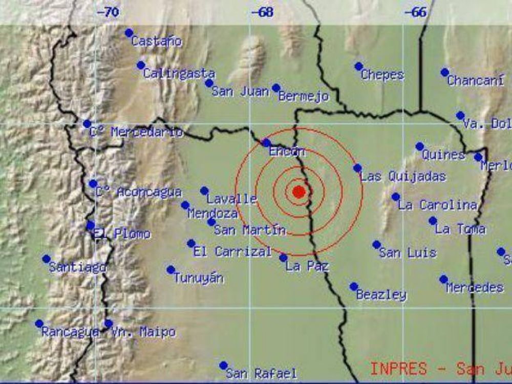 Un fuerte sismo tuvo como epicentro el norte de Mendoza