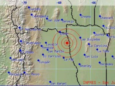 Un fuerte sismo tuvo como epicentro el norte de Mendoza