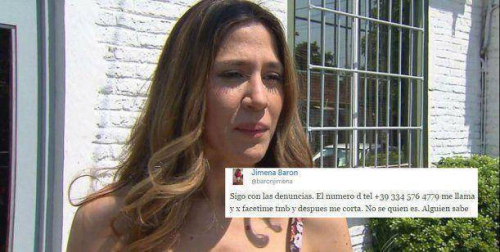 La mala racha de Jimena Bar�n tras volver a la Argentina: robo, twitter trucho y ahora �acoso telef�nico?