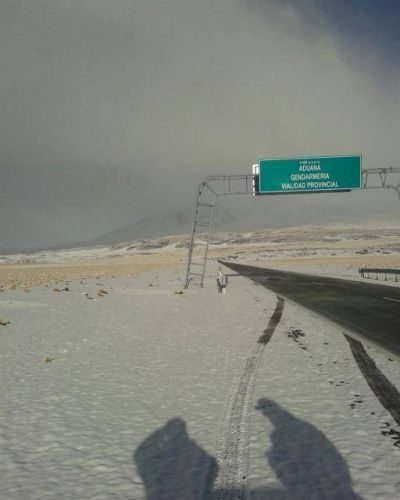 Se habilit� con precauci�n el tr�nsito entre Las Grutas y el l�mite con Chile