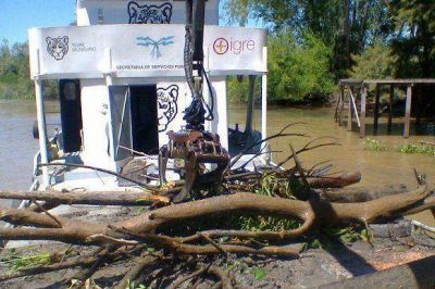 El Municipio se ocupa de limpiar y mantener r�os y arroyos del Delta