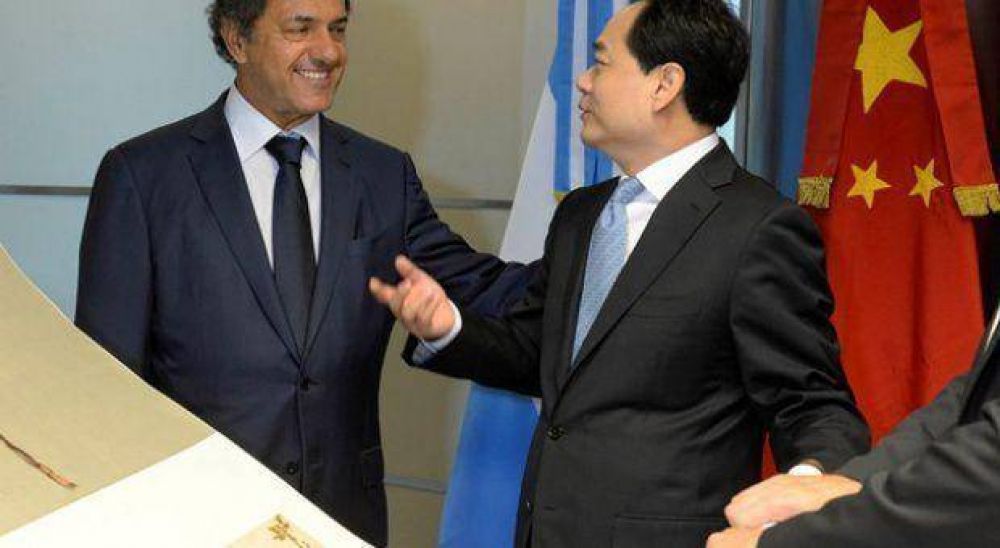 Como propuesta electoral, Scioli se comprometi� a intensificar la �alianza estrat�gica con China�