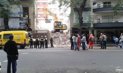 Explosi�n y derrumbe en Caballito