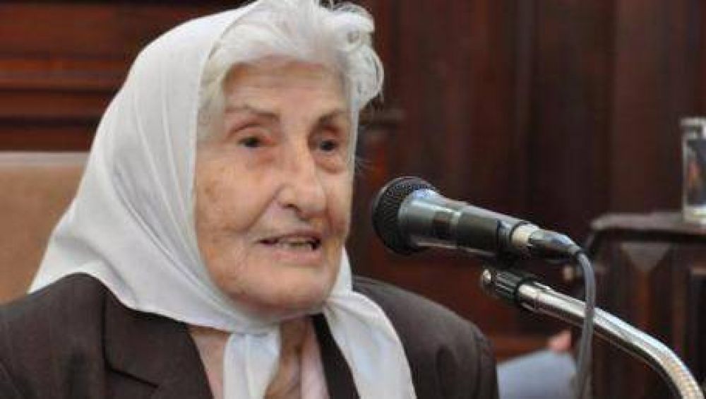 Fundadora de Madres de Plaza de Mayo, nacida en Chivilcoy, ser� reconocida este jueves