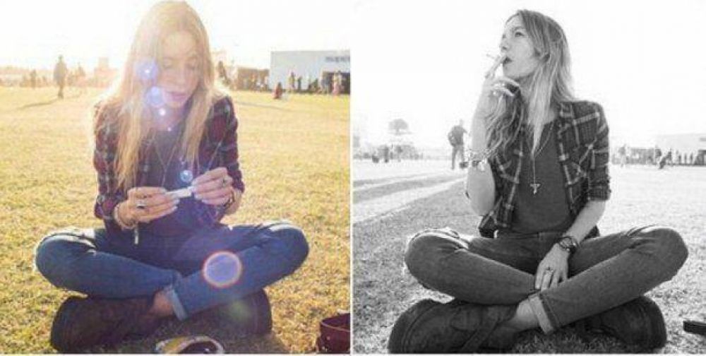 La sugestiva foto de la nieta de Susana; la aclaraci�n de ella: 