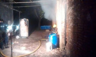 Bomberos combatieron un incendio en la zona c�ntrica