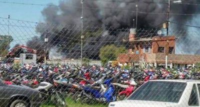 Ser�a intencional el incendio en el dep�sito judicial