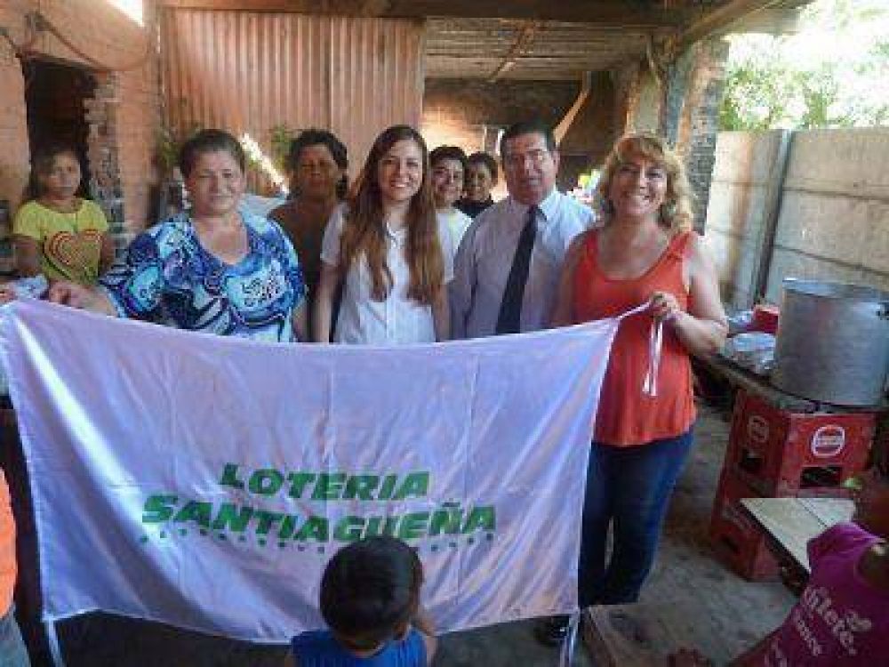 Lotería Santiagueña benefició con orden de alimentos a un Comedor Infantil