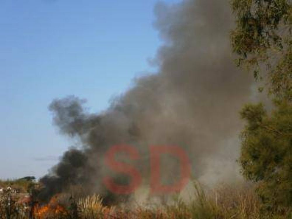 INCENDIO EN EL BASURAL DE SALADILLO