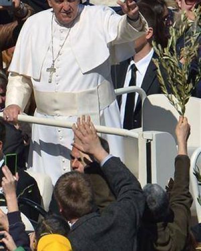 M�s humildad, el pedido de Francisco en el Domingo de Ramos