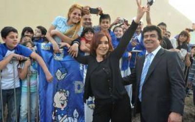 Cristina encabeza acto en La Matanza durante el paro