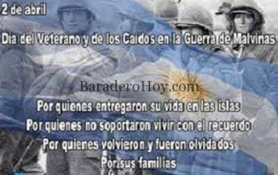 2 de abril �D�a del Veterano y de los Ca�dos en la Guerra de Malvinas�.