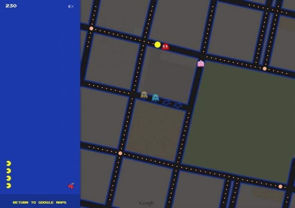 Se puede jugar al Pac-Man por las calles de Mendoza gracias a Google Maps