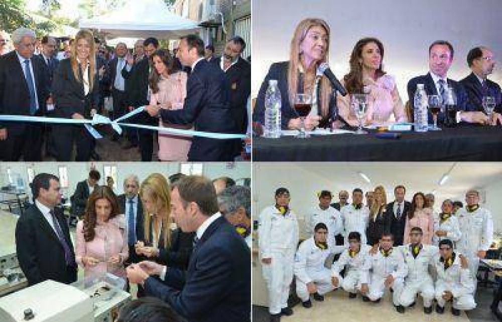 Junto a la Ministra Dbora Giorgi la Gobernadora inaugur la primera fbrica de Latino Amrica de mallas de cuero para relojes