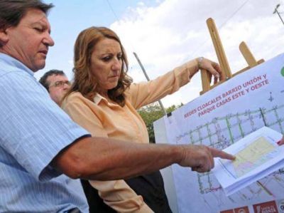 Avanzan a buen ritmo las obras de cloacas en la zona norte y noroeste de la ciudad
