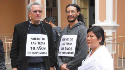 A una d�cada de la Noche de las Tizas, los docentes volvieron a repudiar a Romero