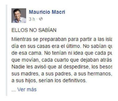 Macri homenaje� a los combatientes: 