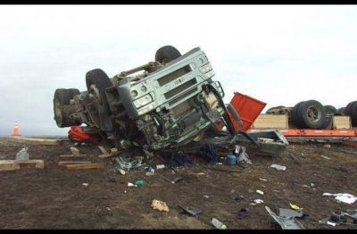 El accidente revel� la existencia de una carga irregular