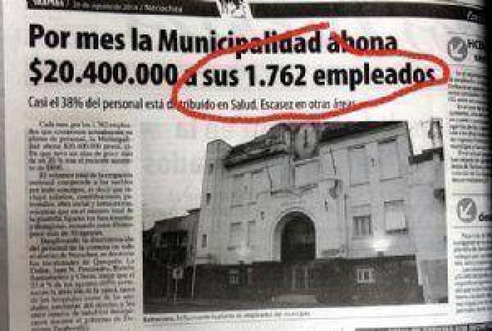 Total de empleados municipales: un �misterio� que se enmarca en la puja electoral que se avecina